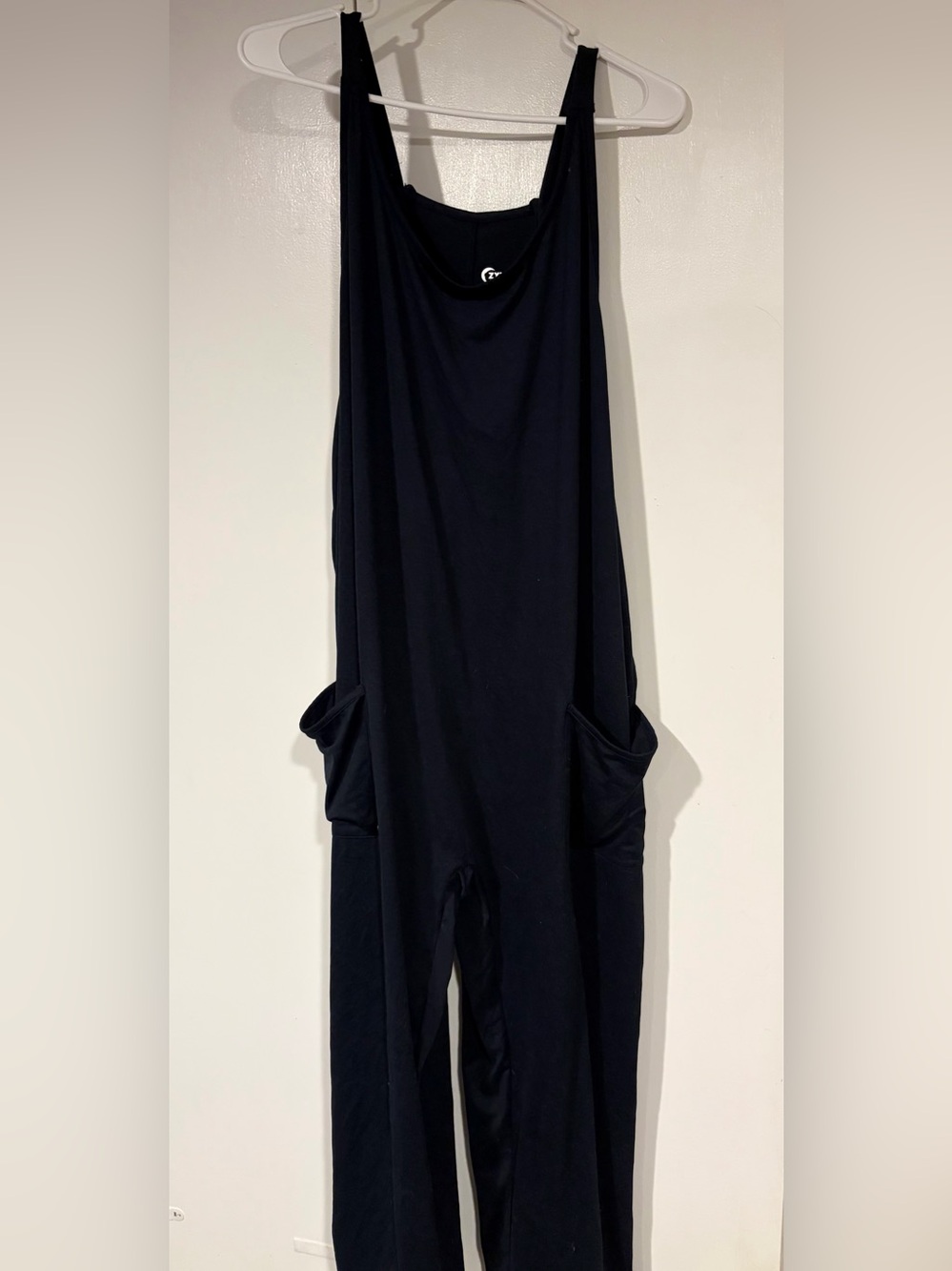 Zyia Black Relaxed Pocket Jumpsuit size L